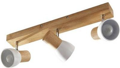 Brumberg Aufbauleuchte in Weiß und Holz mit LED-Technik und E14-Fassung - Bild 1
