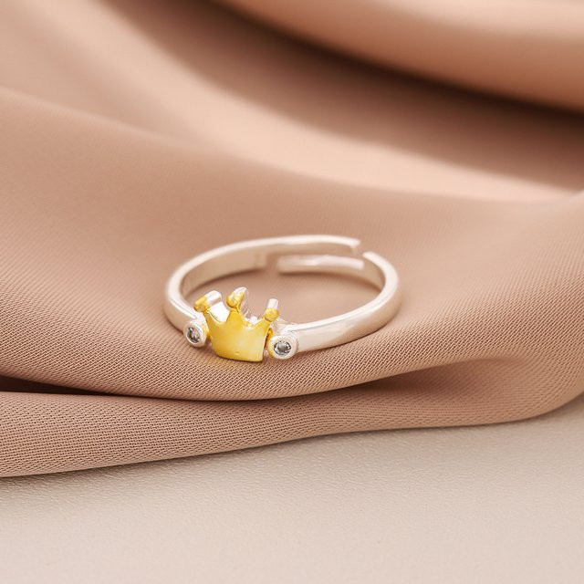 GaGa-Duck Ring, 925 Silber, Kristall - Bild 1