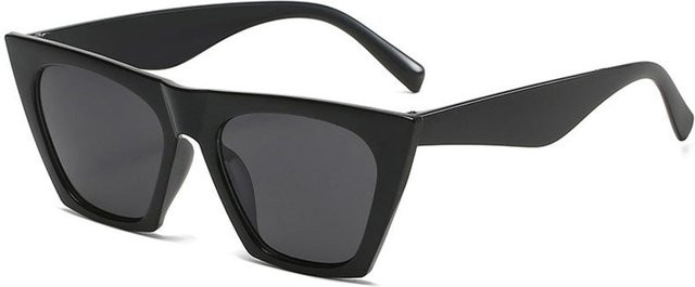 Techsuit 5154 Sonnenbrille, Damen, Vollrand, Square, Schwarz Grau, Kunststoff - Bild 1