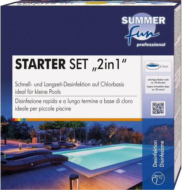 Summer Fun Starter Set zur Pool Desinfektion mit pH-Wert Messung - Bild 1