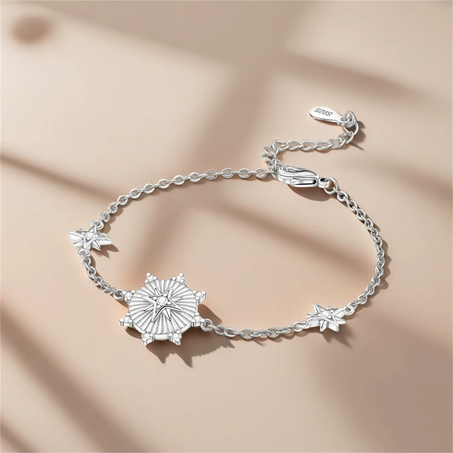 PANPOKI Armband, 925 Silber, Sterne-Motiv, Damen - Bild 3