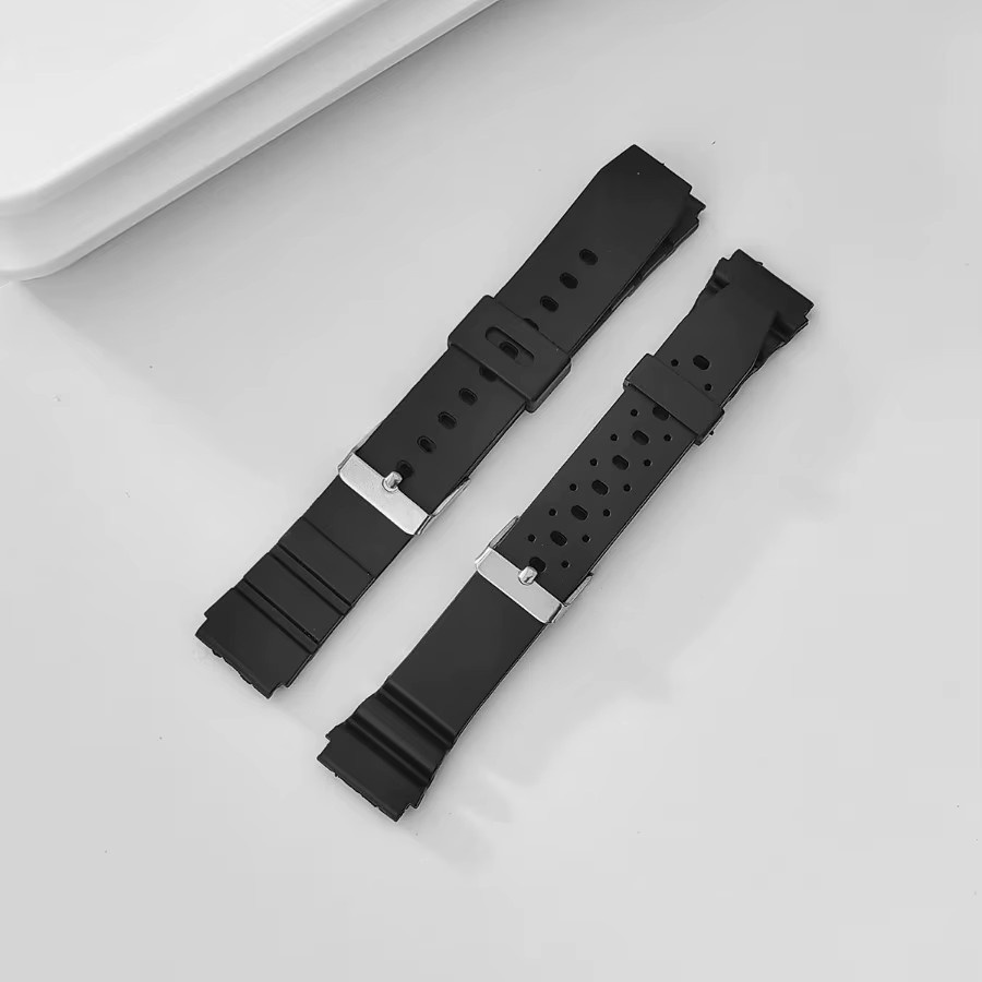 VNWCT Uhrenarmband Kunststoff, Schwarz, Unisex - Bild 2