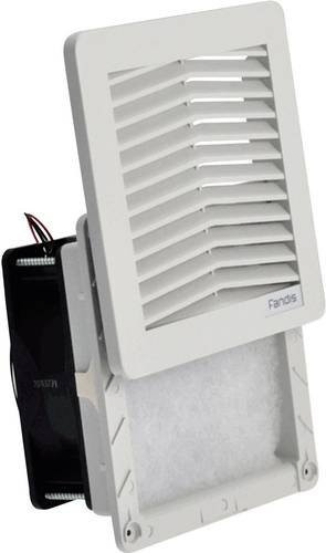 Fandis FF12D24UN Schaltschrank-Lüfter 24 V/DC 7.4W, Farbe: Weiß, B/H/T: 15,0 x 15,0 x 6,53 cm - Bild 1