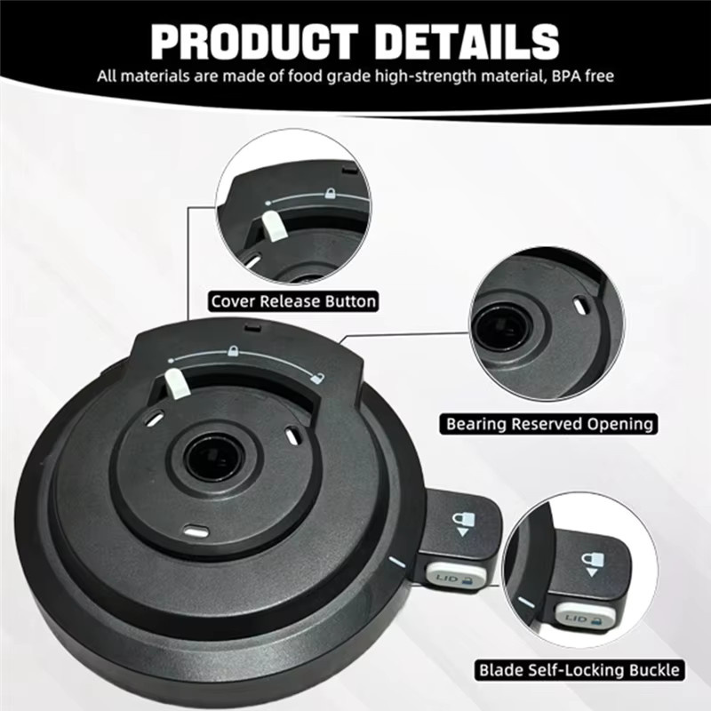 Ninja Ersatzdeckel für die äußere Schüssel der NC700 und NC701 Serie mit Rührpaddel für die Creami Eismaschine in Schwarz und Grün - Bild 4