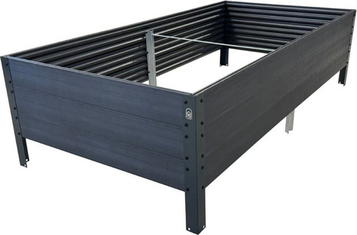 Gpps Hochbeet Klasika Woodlook in Grau aus Kunststoff und Holz von MEISTRO KODAS - Bild 1
