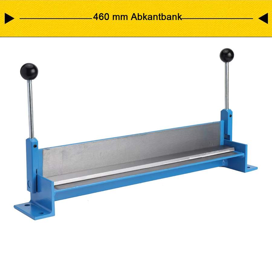Manuelle Blechbiegemaschine aus Gusseisen in Blau für HVAC und Autoreparatur, 460 mm, verstellbar von 0-90 Grad - Bild 3