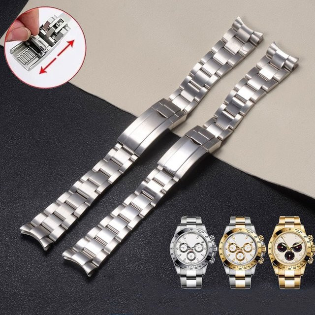 VATMENS Uhrenarmband Edelstahl, Silber, Herren - Bild 1
