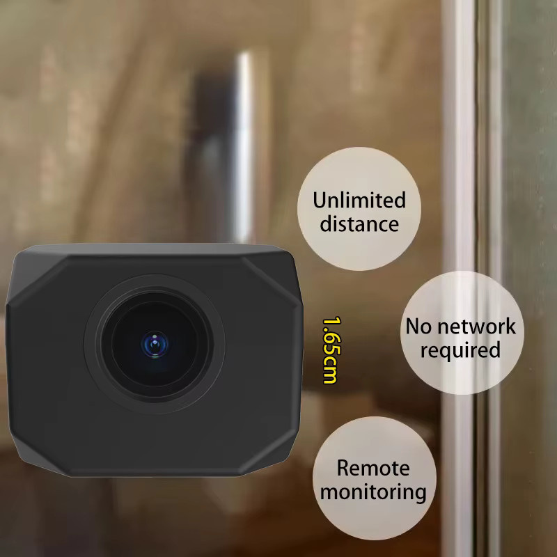 DIXSG Mini WLAN Kamera 1080P HD mit AP Hotspot für die Fernüberwachung, Tragbare Intelligente Videokamera zur Heimsicherheit, Schwarz - Bild 2