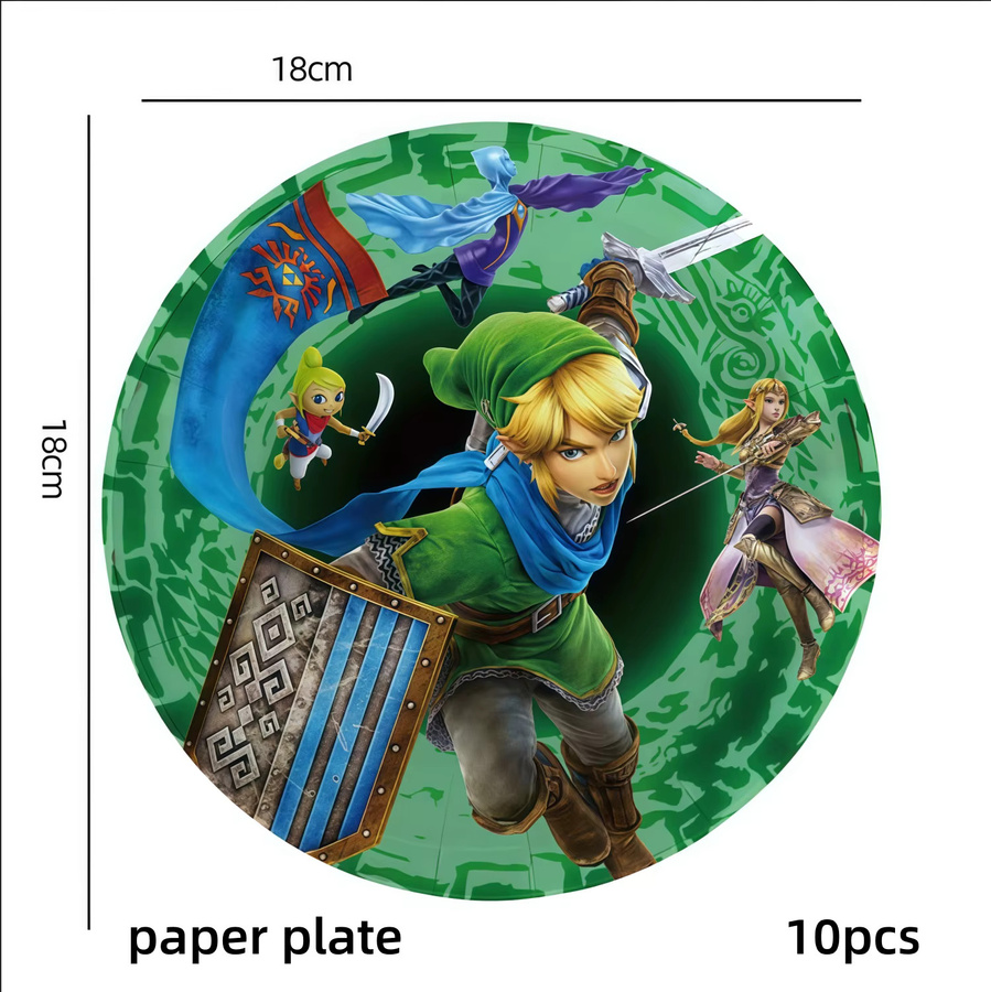 TAKARA TOMY Zelda Party Dekoration Set in Multicolour für Geburtstag und Babyparty - Bild 2