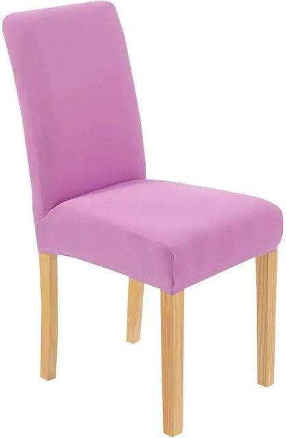 Bestbags Elastische Spandex-Stuhlhusse für Esszimmer in Pink, Dehnbare Stuhlbezüge aus Polyester und Elasthan für Küche, Hochzeit oder Bankett, 1 Stück - Bild 1