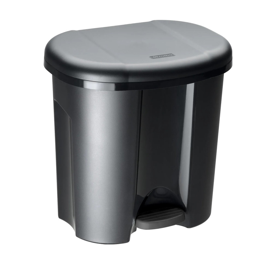 Rotho Abfalleimer-Set Pila Schwarz 2-teilig B/H/L: 32 x 40,5 x 39 cm - Bild 2