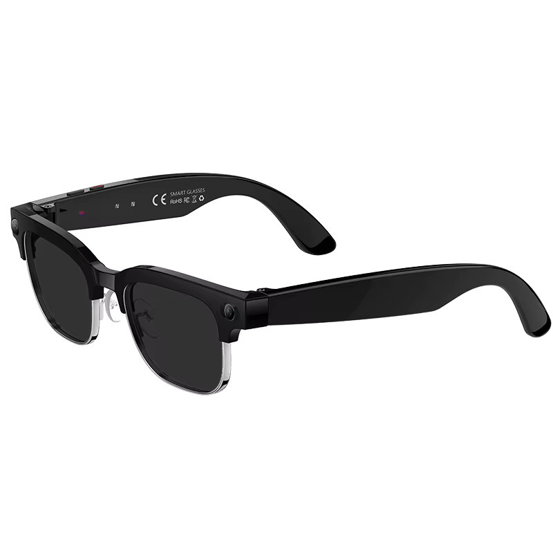 LIGE Smart Sonnenbrille für Männer mit 4K HD Kamera, AI Übersetzer, Bluetooth für Anrufe und Musik, wasserdicht, Schwarz - Bild 7