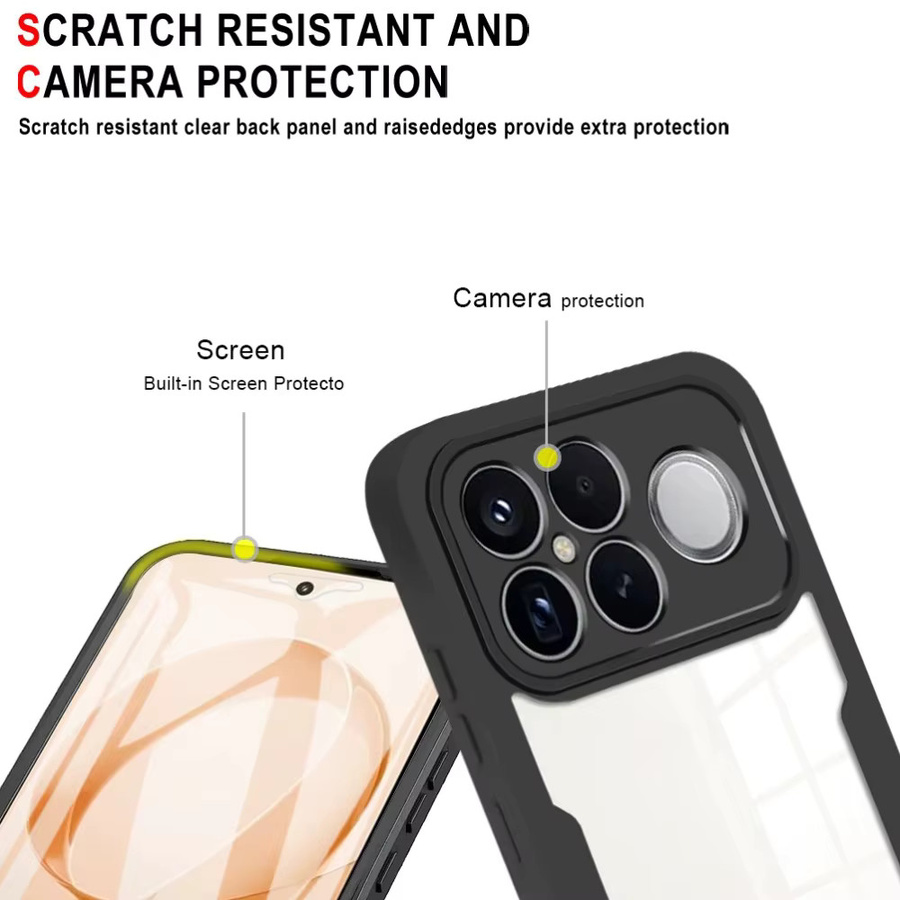 Transparente Silikon-Schutzhülle für Xiaomi Redmi K90 Pro Max und POCO F8 Ultra mit 360-Grad-Körperschutz und stoßfester Abdeckung - Bild 4