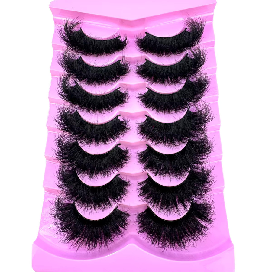 AMSDCN Künstliche Nerzwimpern, Black, 7 Paar - Bild 2