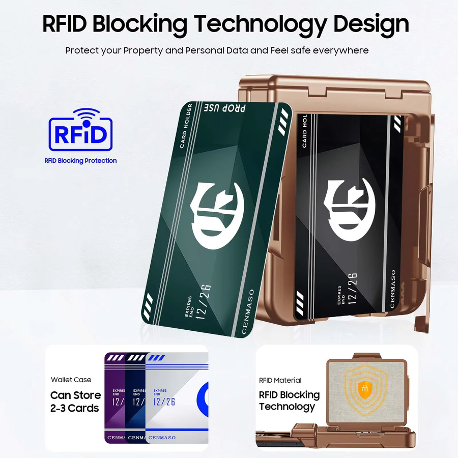 BANGZAO Brieftaschenhülle für Motorola Razr 50 2024 und Razr 60 2025 mit Scharnierschutz, Kartenclip, RFID-Abschirmung und Displayschutzfolie in Gold - Bild 2