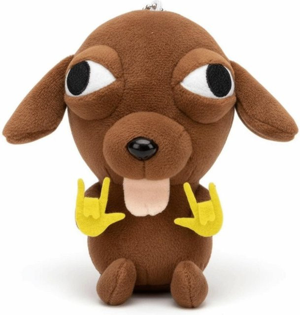 Chihuahua Plüschanhänger mit Perlenkette, 10 cm, Unisex - Bild 1