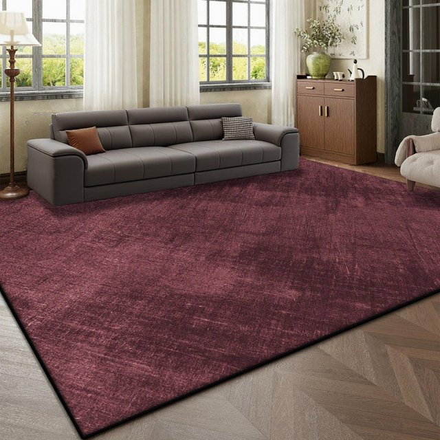 Karpetti Wohnzimmerteppich Modern und Waschbar in Lila, B/T: 120 x 80 cm - Bild 1