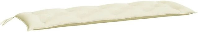 vidaXL Gartenbank-Auflage aus Oxford-Gewebe in Cremeweiß, B/T/H: 150 x 50 x 7 cm - Bild 1