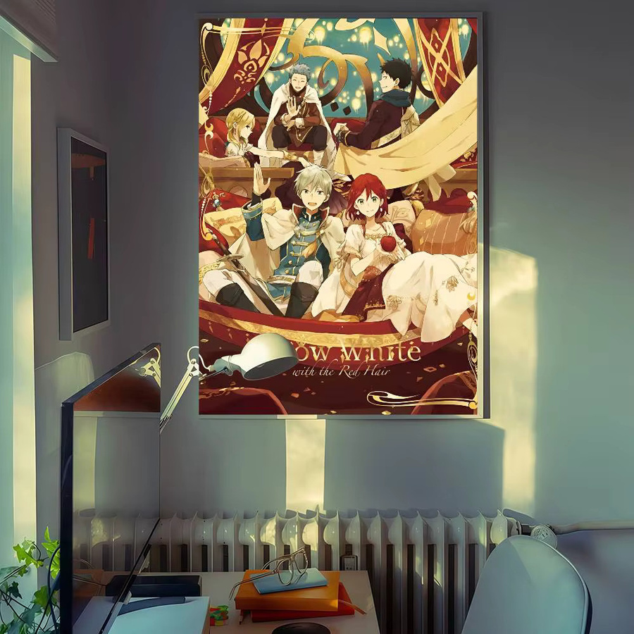Retro Schneewittchen Kunstposter als selbstklebender Wandaufkleber aus Kraftpapier - Bild 2