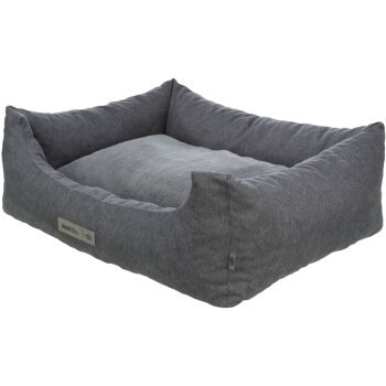 Trixie Hunde-Bett Liano in Grau mit herausnehmbarem Bezug und rutschfester Unterseite, B/T/H: 90 x 90 x 30 cm - Bild 2