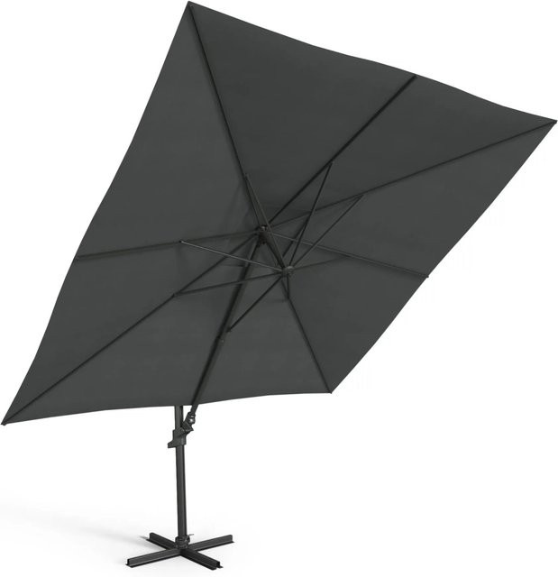 Kettler Ampelschirm EASY MOVE in Anthrazit mit Schutzhaube, B/T: 300 x 300 cm - Bild 1