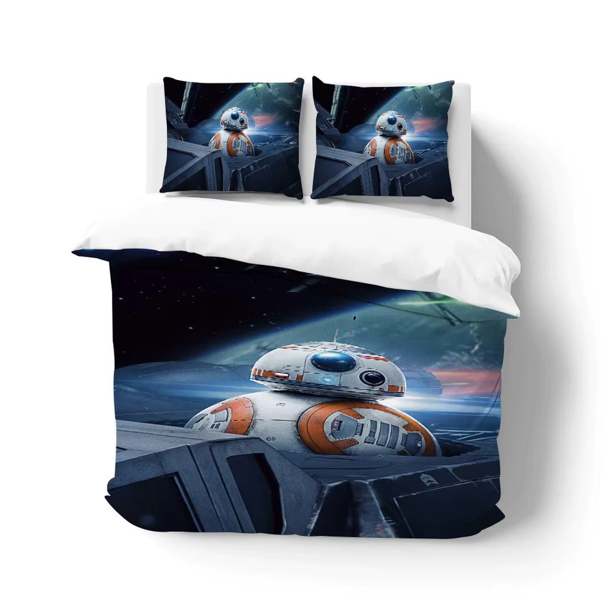S-STAR WARS Bettwäsche-Set aus Baumwolle, 3-teilig, Mehrfarbig, Breite: 135 cm, Länge: 200 cm - Bild 3