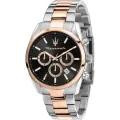 Maserati Chronograph, Edelstahl, Schwarz, Bicolor Rosé, Quarz, 43 mm, Herren - Bild 2