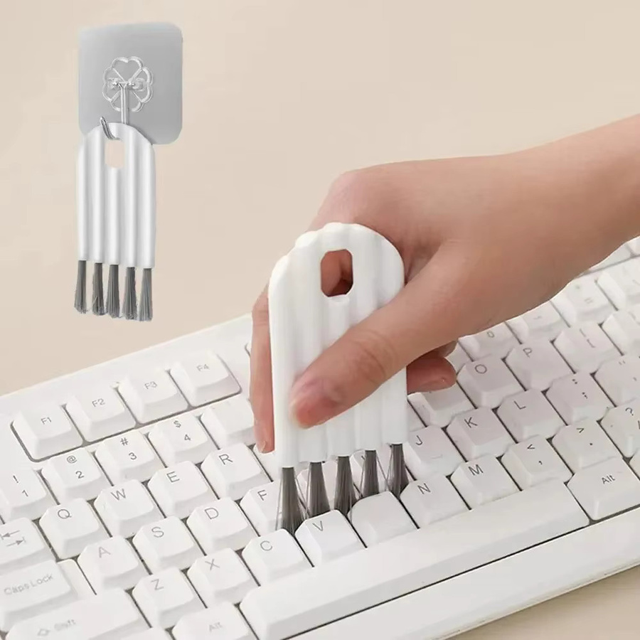 Multifunktionale flexible Spaltbürste von SDYIGOE in Weiß zur Reinigung von Tastaturen und Computern - Bild 1