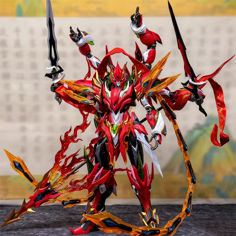 MOTOR NUCLEAR Ne Zha Sechs bewaffnete Lotusbasis, Mecha Modellbausatz, Legierungsrahmen, Actionfigur - Bild 4