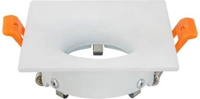Quadratischer LED-Einbauspot in Weiß mit GU10-Fassung und IP20-Schutzart - Bild 1