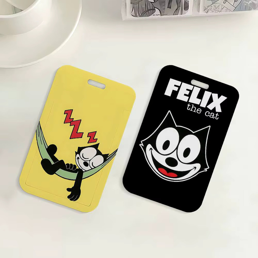 Felix The Cat Ausweishalter mit Umhängeband aus Kunststoff für Schule und Büro - Bild 5