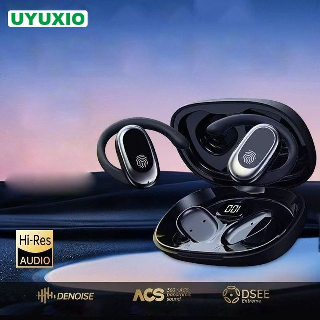 UYUXIO OWS AI-Sprache kabellose In-Ear Kopfhörer in Schwarz mit Echtzeit-Übersetzung für 144 Sprachen - Bild 1