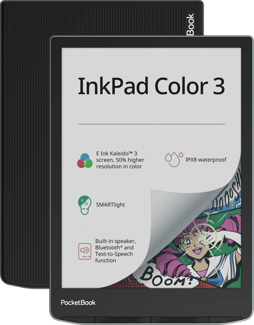 PocketBook InkPad Color 3 eBook-Reader mit 7.8 Zoll E Ink Kaleido 3 Display, 32GB Speicher, Grau - Bild 2