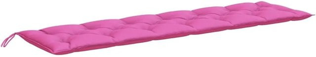 vidaXL Gartenbank-Auflage aus Polyester in Rosa, B/T/H: 200 x 50 x 7 cm, wasserabweisend und UV-beständig - Bild 1