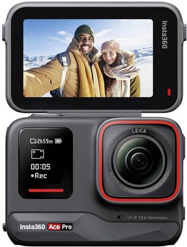 Insta360 Ace Pro Action-Kamera in Schwarz mit 1/1.3 Sensor, 8K HDR, voll drehbarem Touchscreen und Bluetooth - Bild 4