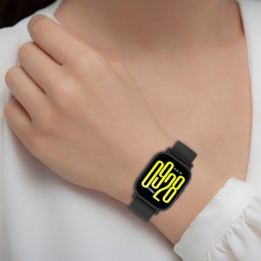 I LOVE LUO Uhrenarmband Silikon, Schwarz, 22 mm, für Xiaomi Redmi Watch 5 Active / 5 Lite - Bild 2