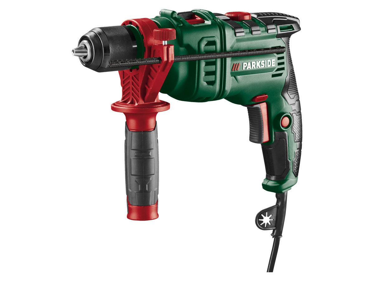 Parkside Schlagbohrmaschine Starter-Set PSBM 750 C3 in Grün - Bild 1