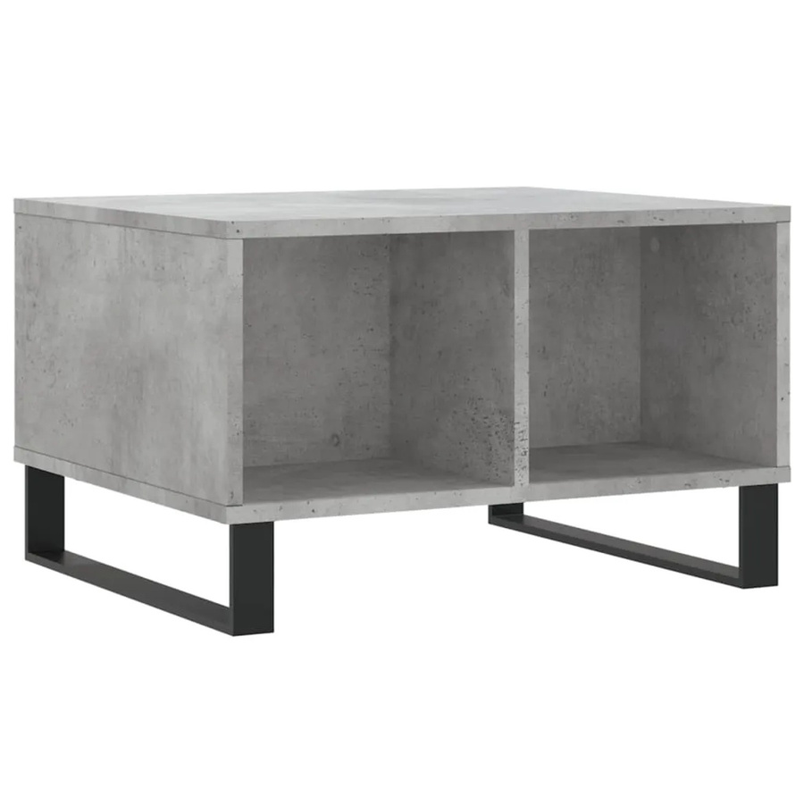 vidaXL Couchtisch Modell 4 in Betongrau aus Holzwerkstoff und Metall, modern und rechteckig, B/T/H: 60 x 50 x 36,5 cm - Bild 2