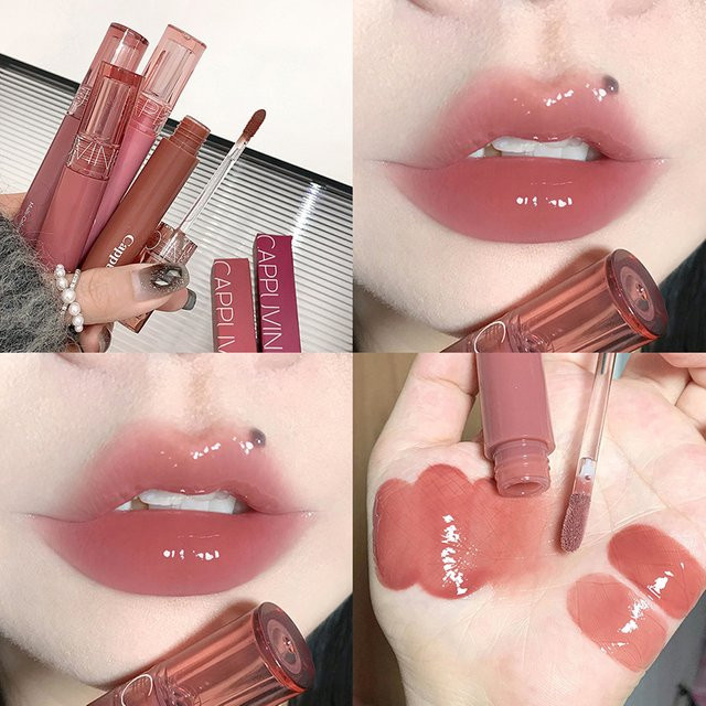 Cappuvini Spiegelglanz-Lipgloss, langanhaltend, wasserfest, hochpigmentiert - Bild 1