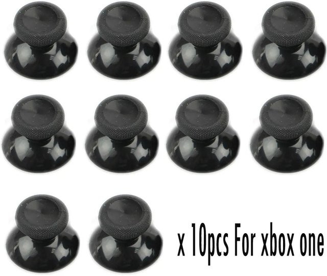 KYVG 10er Set Ersatz Analog Thumbsticks mit Grip Cap Abdeckung in Schwarz für PS5, PS4 Pro Slim, Xbox One und Xbox 360 - Bild 1