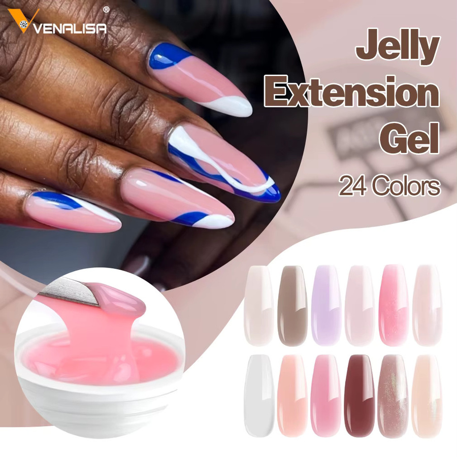 VENALISA Jelly Gel Milky White, Nagellack, 50 ml, Glänzend - Bild 2