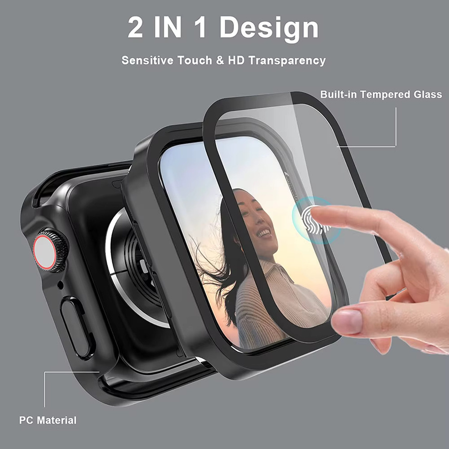 Apple Displayschutz Glas, Schwarz, Unisex - Bild 3
