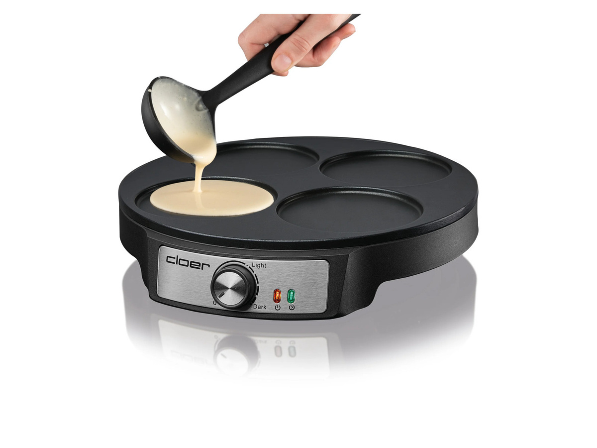 Cloer Pancake Maker 6625 in Schwarz - Bild 2
