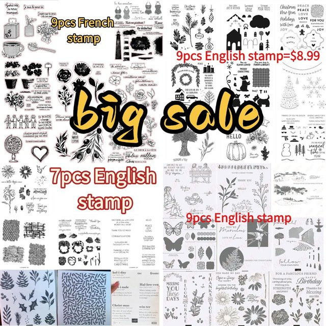 Transparente Silikonstempel für DIY Scrapbooking und Bastelbedarf zur Kartenherstellung - Bild 1
