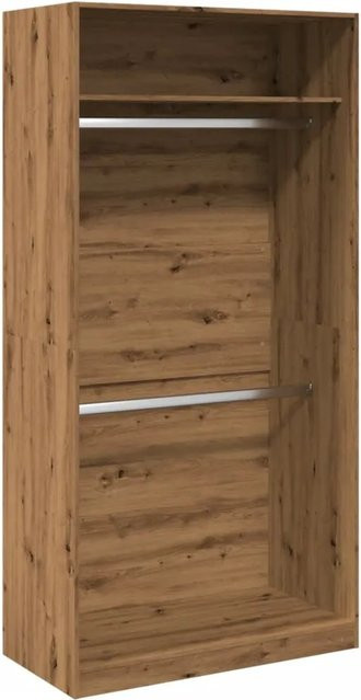 vidaXL Kleiderschrank Artisan-Eiche in Braun aus Holzwerkstoff, B/T/H: 100 x 50 x 200 cm - Bild 1