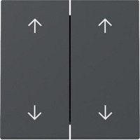 Gira Switch Click System Wippe zweifach mit Pfeilsymbolen in Anthrazit - Bild 1
