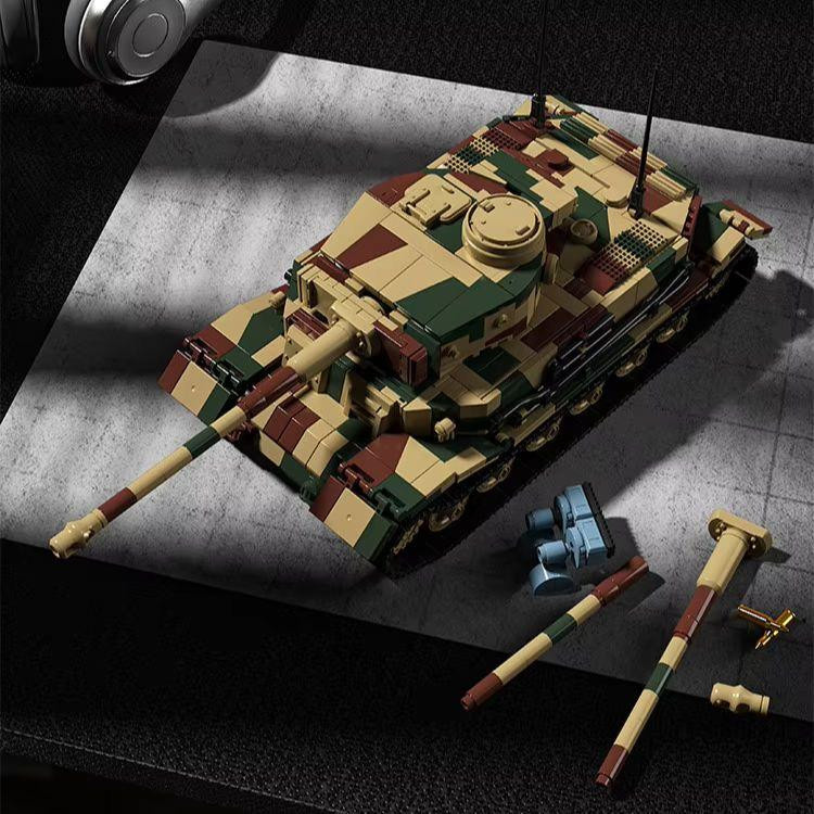 Linyi toy Tiger II Armeestil gepanzertes Kampffahrzeug Bausteine Set - Bild 2