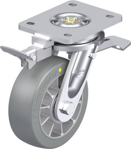 Blickle Schwerlast-Lenkrolle LO-ALTH 152K-ST-AS-RI4 in Silber/Grau mit 150 mm Rad-Durchmesser und 900 kg Tragfähigkeit - Bild 1