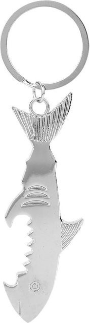 Schlüsselanhänger Fischform, Metall, gray, Unisex - Bild 1
