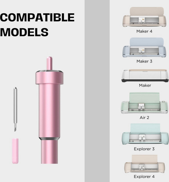 Klinge- und Gehäuse-Set in Pink aus Metall, kompatibel mit Maker, Explore Air, One und Venture, Schneidklingen für Bastelarbeiten - Bild 1